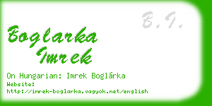 boglarka imrek business card