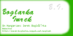 boglarka imrek business card